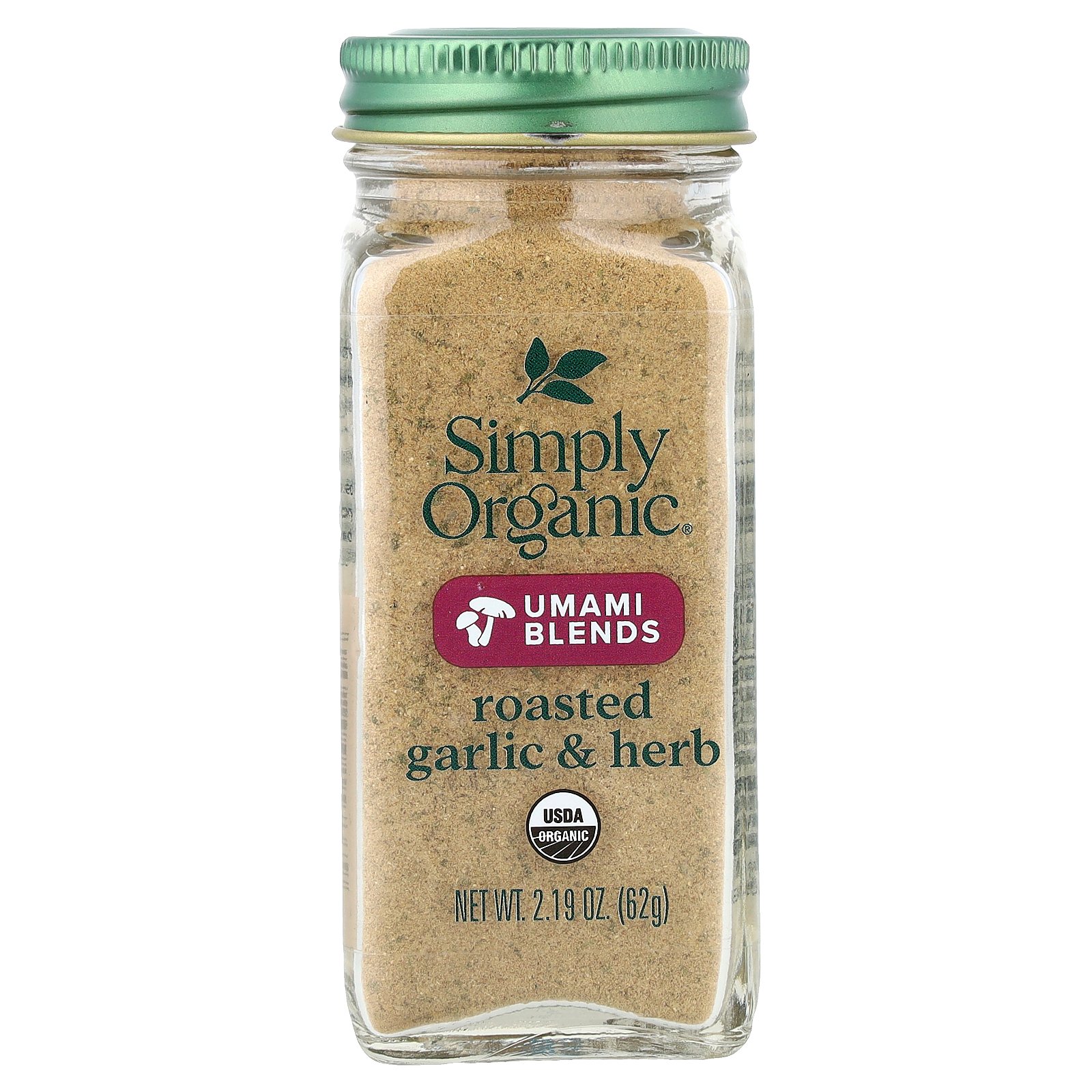 Simply Organic うま味ブレンド ロースト ガーリック & ハーブ オーガニック 【 iHerb アイハーブ 公式 】 シンプルオーガニック 有機 スパイス ニンニク きのこ 海塩 タイム セージ オレガノ ローズマリー 62g iherb-official-10004172 iHerb サンプル画像2