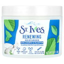 【マラソン期間限定MAX P20倍】St. Ives リニューイング モイスチャライザー 【 iHerb アイハーブ 公式 】 セントアイブス 保湿 美容 クリーム コラーゲン エラスチン 283g