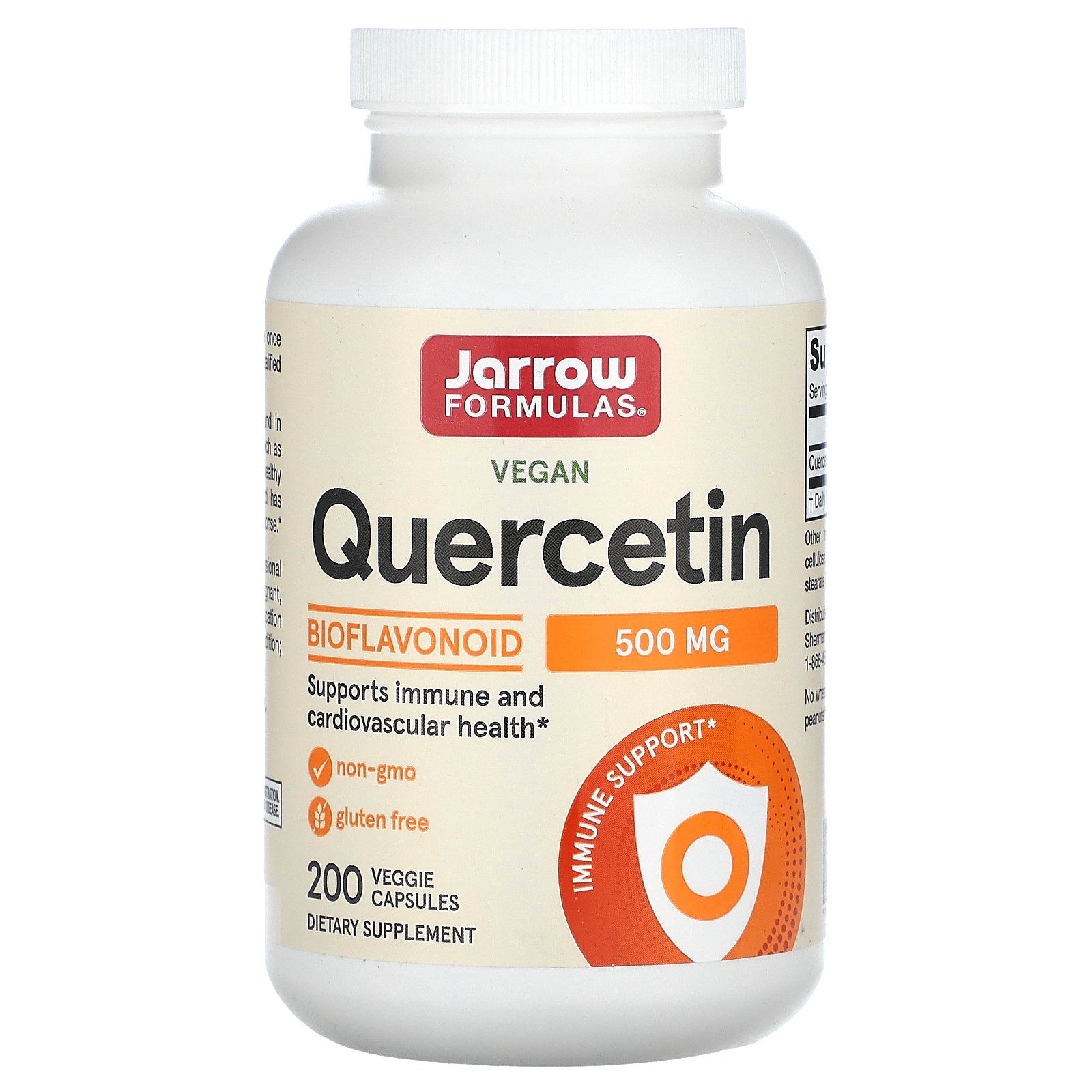 Jarrow Formulas ケルセチン 【 iHerb アイハーブ 公式 】 ジャロウフォーミュラズ ジャローフォーミュラズ クエルセチン クェルセチン ポリフェノール サプリメント サプリ ベジカプセル 500mg 200粒 iherb-official-10004603 iHerb サンプル画像2