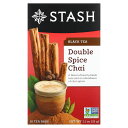 【5/5限定★POINT最大20倍】Stash Tea ダブルスパイス チャイ 【 iHerb アイハーブ 公式 】 スタッシュティー 紅茶 ブラックティー チャイティー ティーバッグ 18個