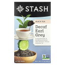 Stash Tea デカフェ アールグレイ 【 iHerb アイハーブ 公式 】 スタッシュティー カフェインフリー ノンカフェイン 紅茶 ブラックティー ティーバッグ 18個