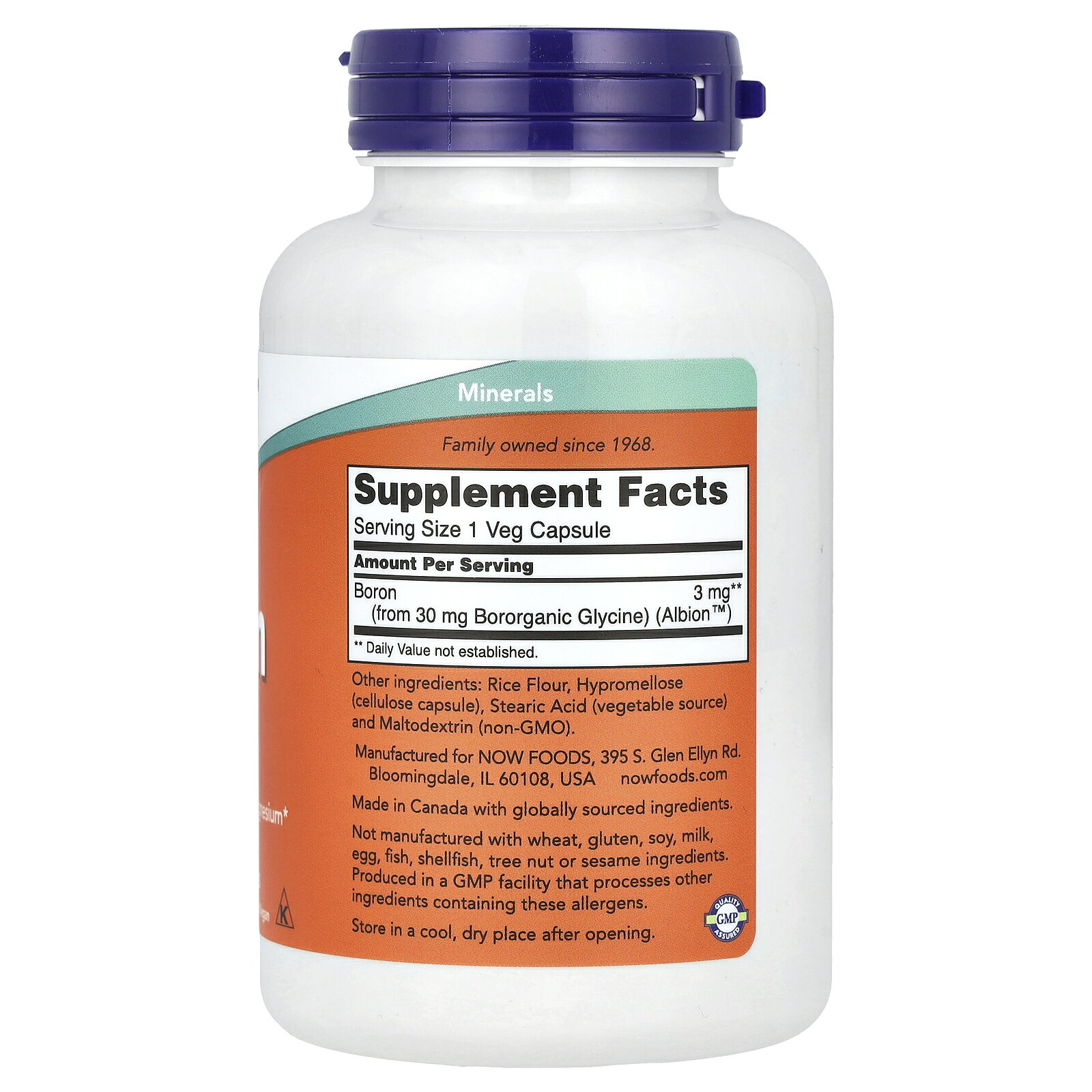 NOW Foods ほう素 【 iHerb アイハーブ 公式 】 ナウフーズ ボロン ホウ素 微量ミネラル サプリメント サプリ 健康食品 栄養補助食品 植物性 植物性カプセル ベジカプセル 3mg 250粒 iherb-official-10001038 iHerb サンプル画像3