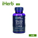 【POINT10倍★4/14 20:00~4/20 23:59】Life Extension ビタミン D & K 【 iHerb アイハーブ 公式 】 ライフ...