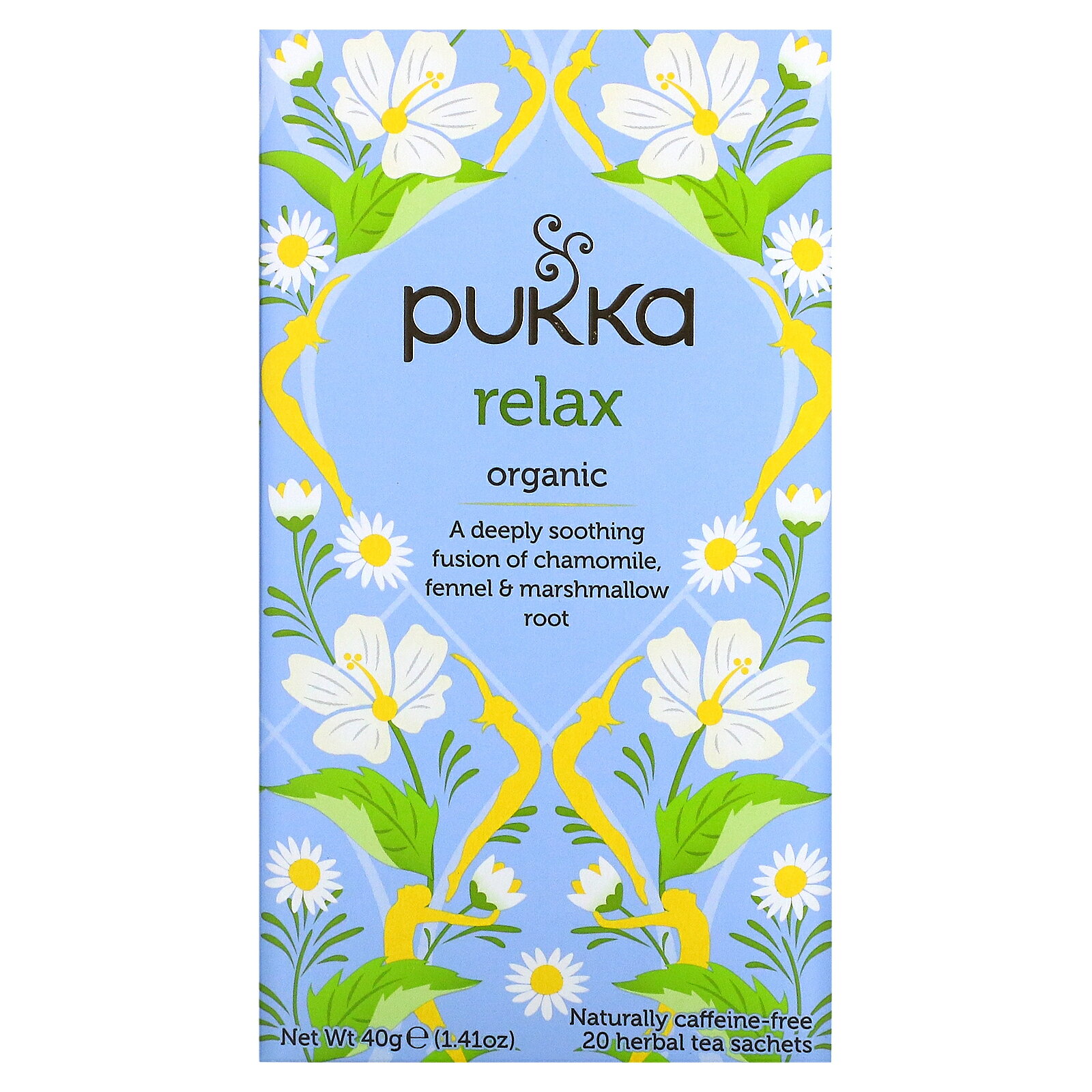 【POINT15倍★11/21 20:00~11/27 01:59】Pukka Herbs オーガニック リラックス 【 iHerb アイハーブ 公式 】 プッカハーブ ハーブティー カフェインフリー ノンカフェイン カモミール フェンネル マルマロルート ティーバッグ 20個