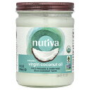 Nutiva オーガニック バージン ココナッツオイル  ヌティバ コールドプレス 未精製 414ml