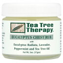 【P15倍★5/9 20:00~5/16 01:59】Tea Tree Therapy ユーカリ チェスト ラブ 【 iHerb アイハーブ 公式 】 ティーツリーセラピー ラベンダー ペパーミント ティーツリー 57g