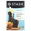 楽天iHerb【マラソン期間限定MAX P20倍】Stash Tea リコリス スパイス 【 iHerb アイハーブ 公式 】 スタッシュティー ハーブティー カフェインフリー ノンカフェイン ティーバッグ 20個