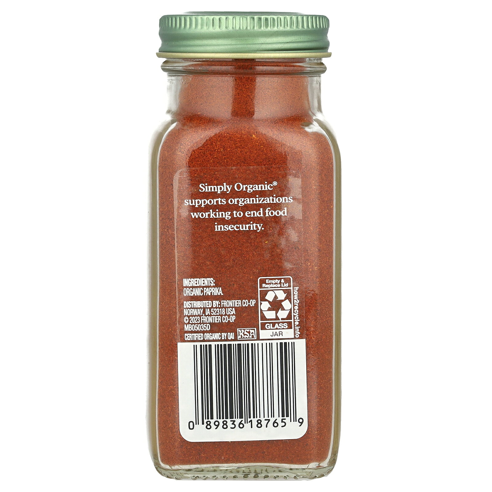 【7,000円以上購入で20%OFFクーポン★9/19 20:00~9/24 01:59】Simply Organic パプリカ オーガニック 【 iHerb アイハーブ 公式 】 シンプルオーガニック シンプリーオーガニック 有機 乾燥 唐辛子 スパイス パウダー 粉末 84g iherb-official-10010684 iHerb サンプル画像2
