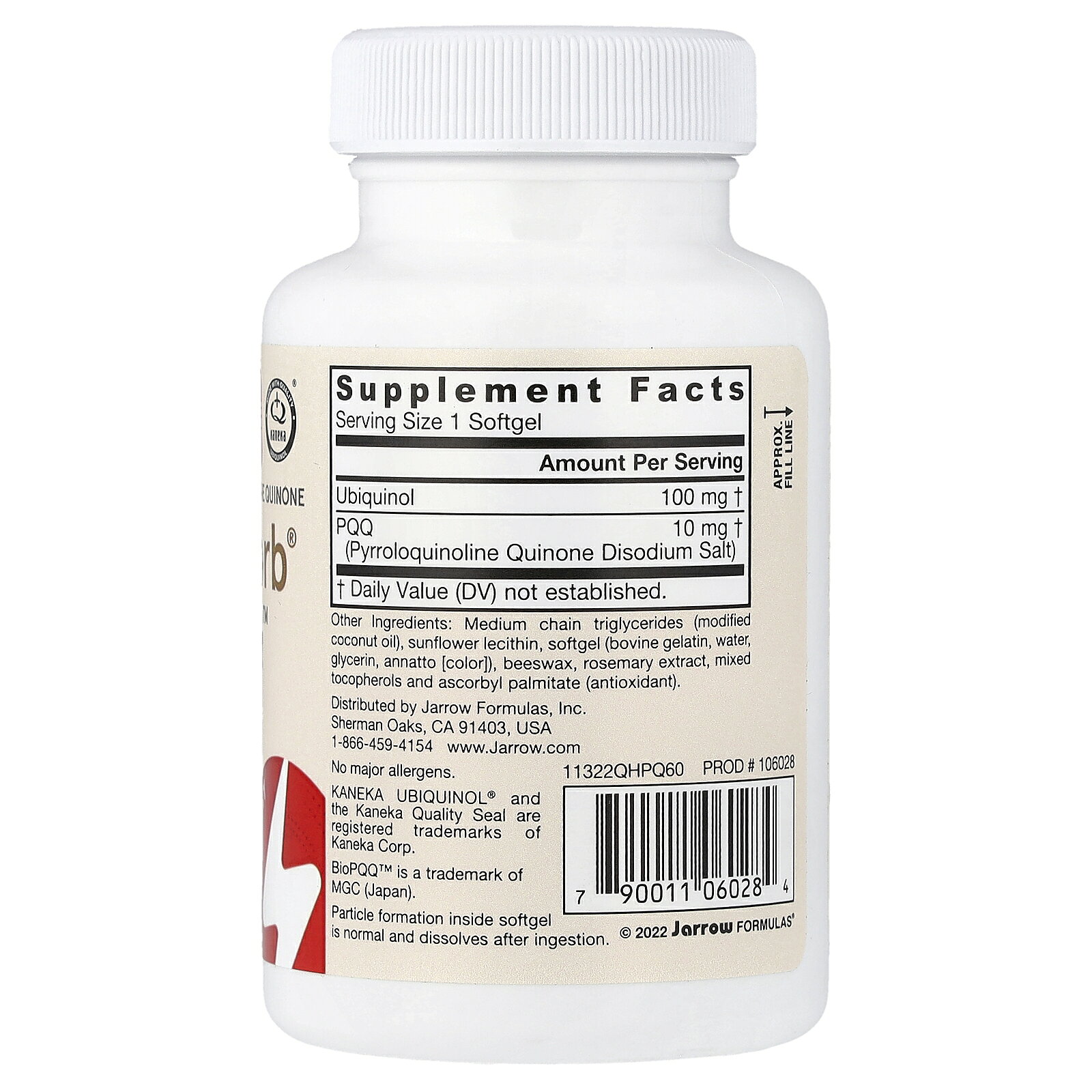 Jarrow Formulas QH-アブソーブ + PQQ 【 iHerb アイハーブ 公式 】 ジャロウフォーミュラズ ジャローフォーミュラズ ユビキノール 還元型 コエンザイムQ10 ピロロキノリンキノン サプリ ソフトジェル 60粒 iherb-official-10010043 iHerb サンプル画像2