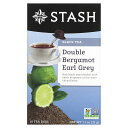 楽天iHerb【マラソン期間限定MAX P20倍】Stash Tea ダブル ベルガモット アールグレイ 【 iHerb アイハーブ 公式 】 スタッシュティー ブラックティー 紅茶 ブレンドティー ティーバッグ 18個