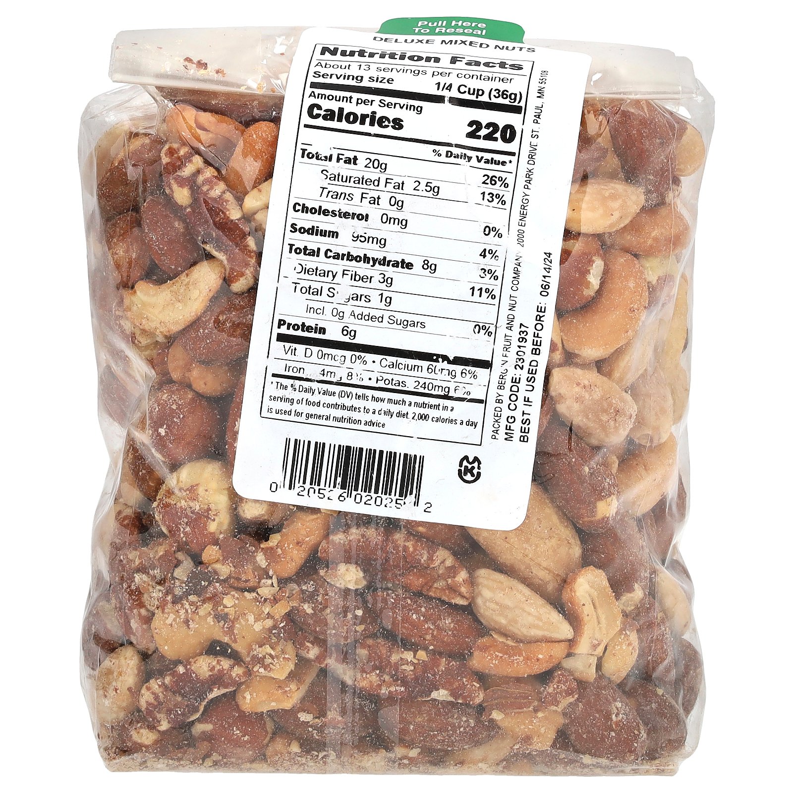 Bergin Fruit and Nut Company デラックス ミックスナッツ 【 iHerb アイハーブ 公...