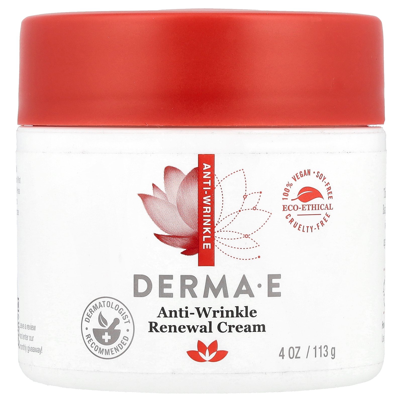 保湿クリーム（3000円） DERMA E リニューアル クリーム 【 iHerb アイハーブ 公式 】 ダーマE フェイスクリーム 保湿クリーム スキンクリーム バクチオール レチノール ビタミンE 113g