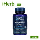 【マラソン期間限定MAX P20倍】Life Extension マグネシウム カプセル 【 iHerb アイハーブ 公式 】 ライフエクステンション ミネラル ミネラルサプリ サプリメント サプリ ベジカプセル 500mg 100粒