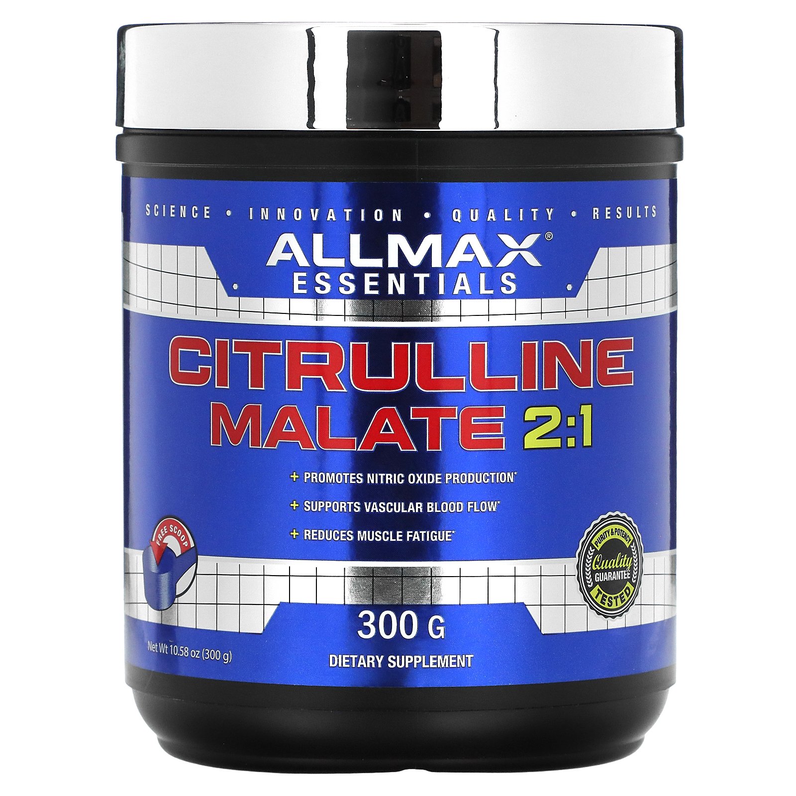 【P15倍★5/9 20:00~5/16 01:59】ALLMAX シトルリン マレート 【 iHerb アイハーブ 公式 】 オールマックスニュートリション アミノ酸 リンゴ酸 サプリ サプリメント 一酸化窒素 NO アルギニン パウダー 粉末 無香料 300g