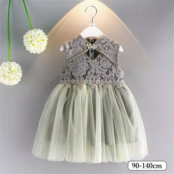 送料無料 ベビー ドレス 赤ちゃん ワンピース キッズ 女の子 スカート ワンピ ノースリーブ レースドレス フォーマル 出産祝い 誕生日 パーティ 記念撮影