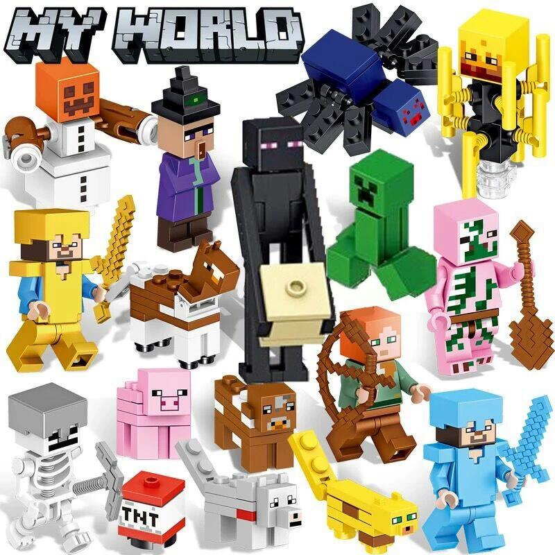 樂天商城 - ブロック レゴ 16体ミニフィキュア レゴ互換 ミニフィグ 互換LEGO ミニフィギュア マインクラフト クリスマス プレゼント おもちゃ 入園