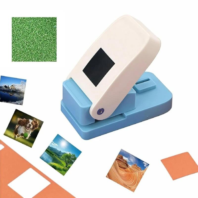 【新登場】クラフトパンチ 四角 穴あけパンチ 軽量 ルーズリーフ/スクエア/ペーパー ゲージパンチ 持ち..