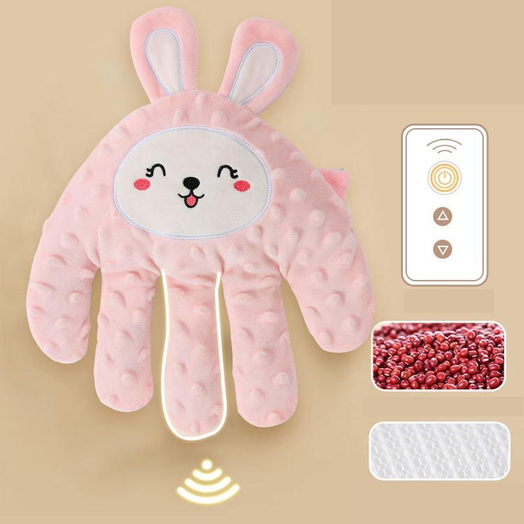 iHOLONのクッション 新生児用 赤ちゃん用 手ひら指が動き加熱機能付き 電動式 ぬいぐるみ クマ 夜泣き防止 寝かしつけ添い寝用 リモコン付き 快｜アングル2
