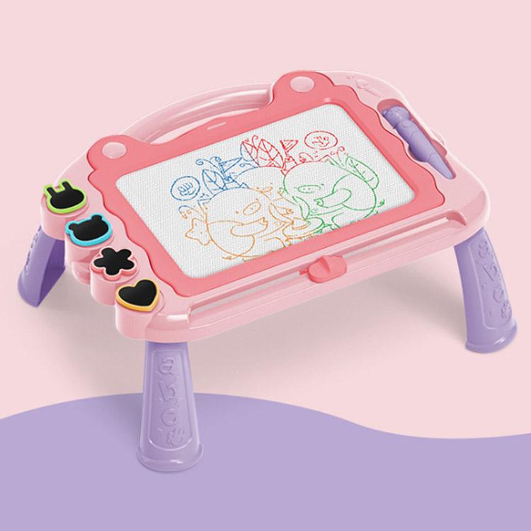 お絵描きボード 脚付き 大画面 磁石 ペン付き 大きい お絵かきボード 子供おもちゃ 磁石ボード 知育おもちゃ マグネットスタンプ付き 繰 2
