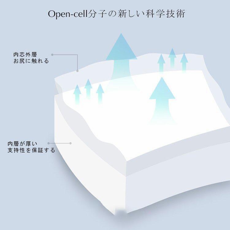 iHOLONの腰痛 クッション オフィス おすすめ デスクワーク 姿勢 矯正 グッズ 猫背矯正 骨盤 腰痛対策 骨盤クッション 座椅子 シートクッション｜アングル3