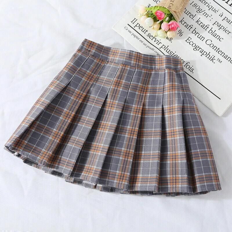 Other - 子供 プリーツスカート キッズ 子供服 スクール スカート ミニ丈スカート 白シャツ 春夏 プリーツスカート チェック柄 ミニ丈 ベビー