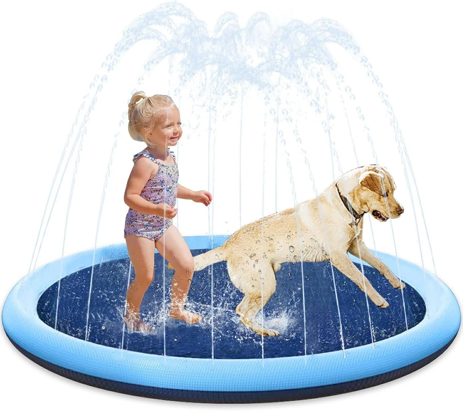 【楽天スーパーセール】ペットグッズ 噴水マット ペット用噴水マット 水遊びマット 犬用スプリンクラー プレイマット ビーチマット ビニールプール 水遊び 噴水