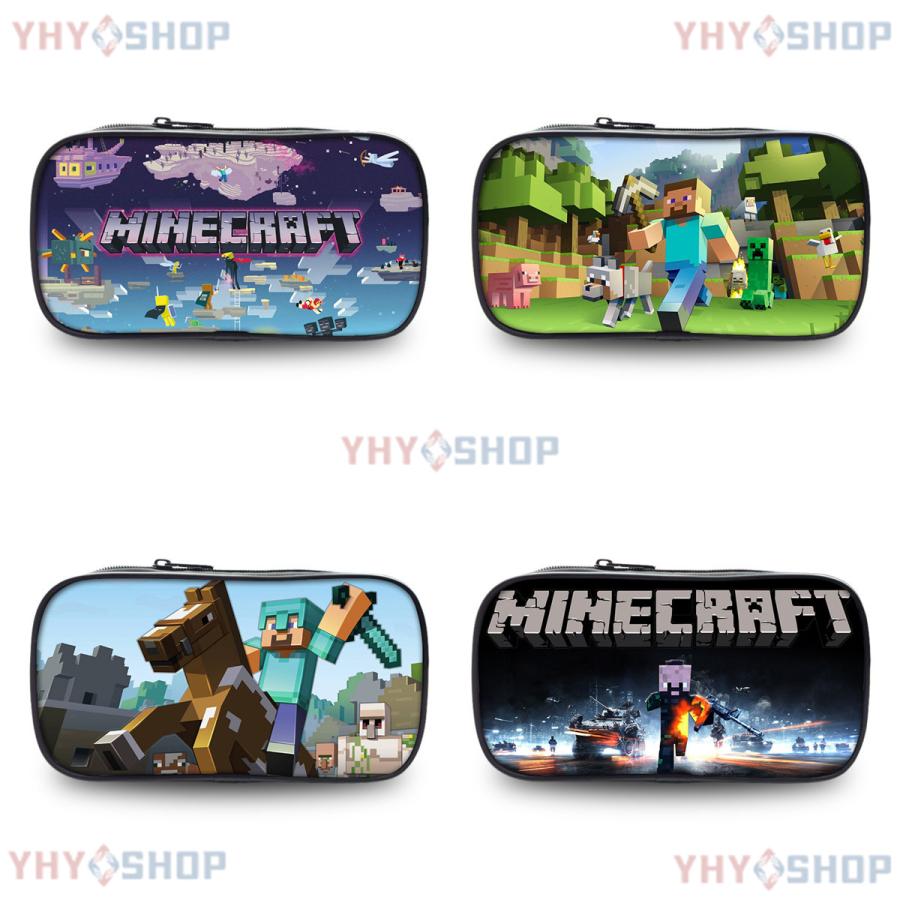 マインクラフトグッズ minecraft マインクラフト クリーパー ペンケース 筆箱 ペンシルポーチ 筆入れ えんぴつ箱 鉛筆入れ マイクラゲー