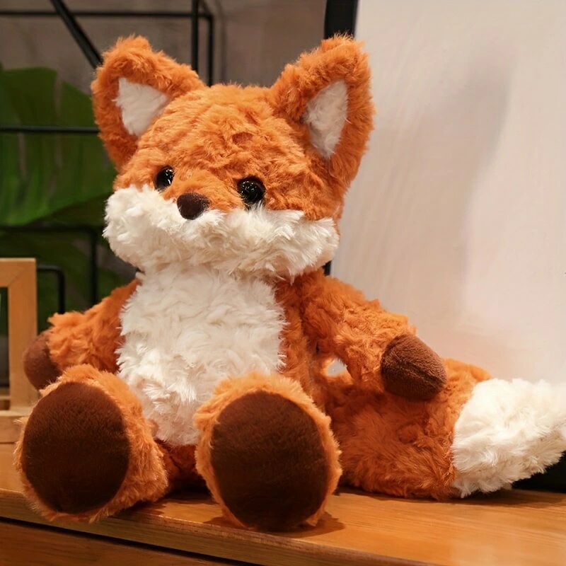 樂天商城 - キツネぬいぐるみ 抱き枕 ぬいぐるみ クマ縫いぐるみ 動物シリーズ 狐 添い寝 もこもこ ふんわり 癒し 安眠グッズ 気持ちいい キュット