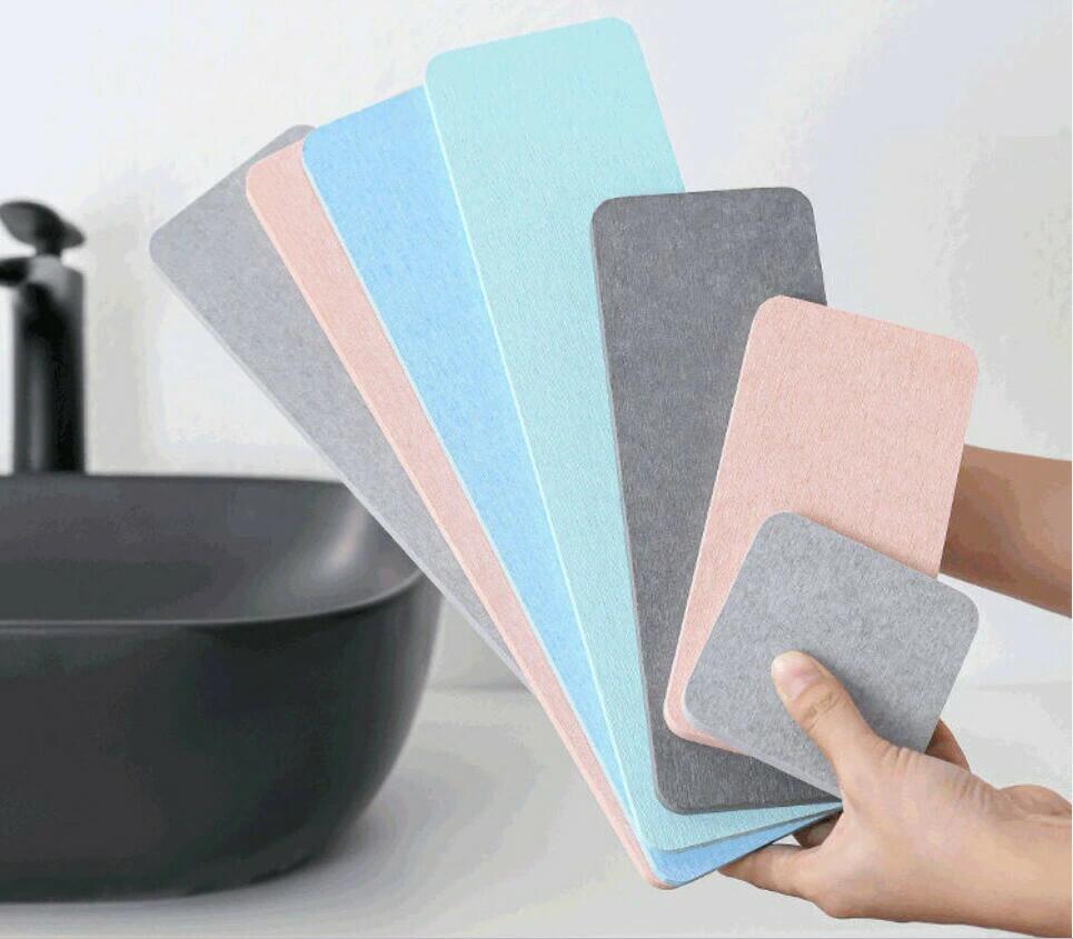 珪藻土 トレー コースター セット 速乾 マルチトレー トレイ 水切り 洗面所 洗面台 吸水 おしゃれ かわいい 石けん 石鹸置き ディスペン