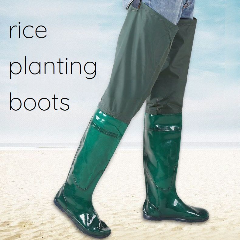 便利 安定感 歩きやすい 無地 シンプル 防水 滑り止め ガーデニングシューズ ガーデニングブーツ ユニセックス 田植え用長靴