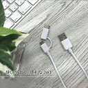 超便利 microUSBケーブル 通信 充電 Type-C変換アダプタ付 eca072346 ゆうパケット 送料無料 USB-C タイプC Cタイプ アウトレット