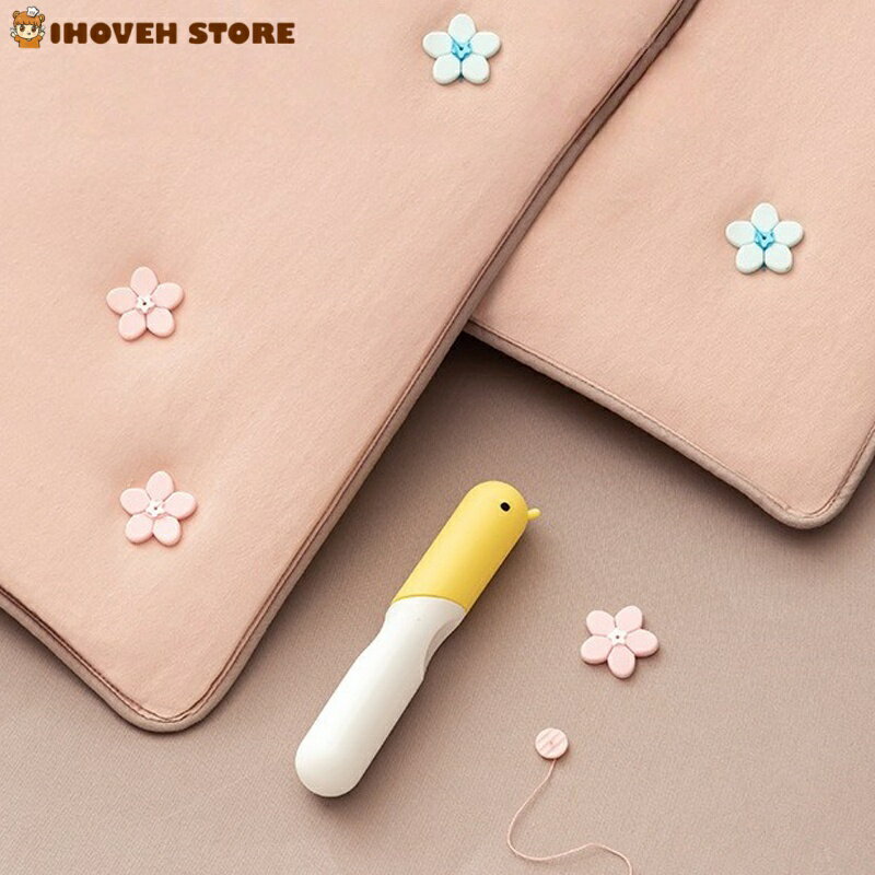 【花型デザイン】布団固定キット シリコン素材 針付き工具セット 18個+予備糸付き 2色 布団カバー ずれ..