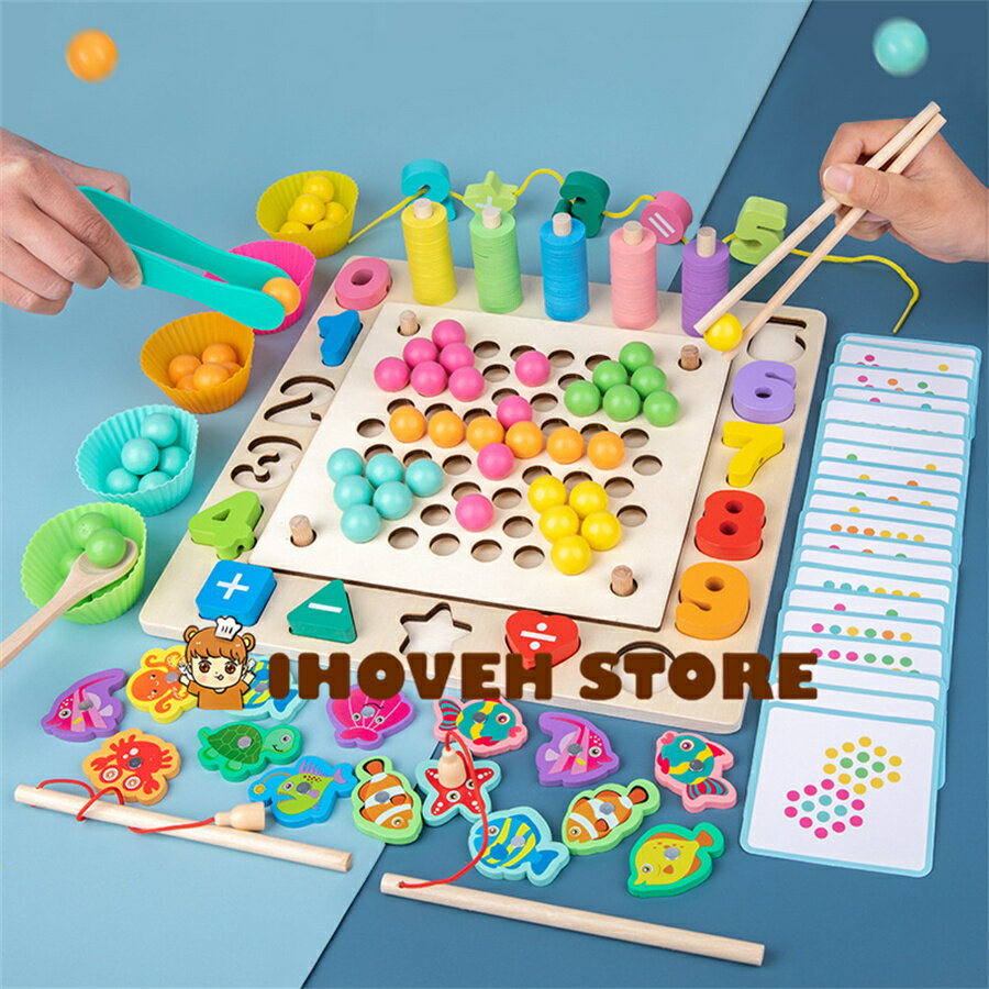 おもちゃ モンテッソーリ 知育玩具 積み木 モンテッソーリ 玩具 だだんだん おもちゃ 魚釣りゲーム 子供 玩具 釣り おもちゃ 魚釣り おもちゃ 6IN1 3歳 誕生日プレゼント 女の子 男の子ランキング 子供おもちゃ やりたい放題 おもちゃ 木のおもちゃ 6歳【海外通販】