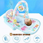 ベビージム プレイマット 赤ちゃん ベビーマット 幼児 おもちゃ ピアノプレイジム ベビープレイマット 音楽 感覚刺激 早期教育 新生児 ベビーおもちゃ 出産祝いプレゼント 0ヶ月~