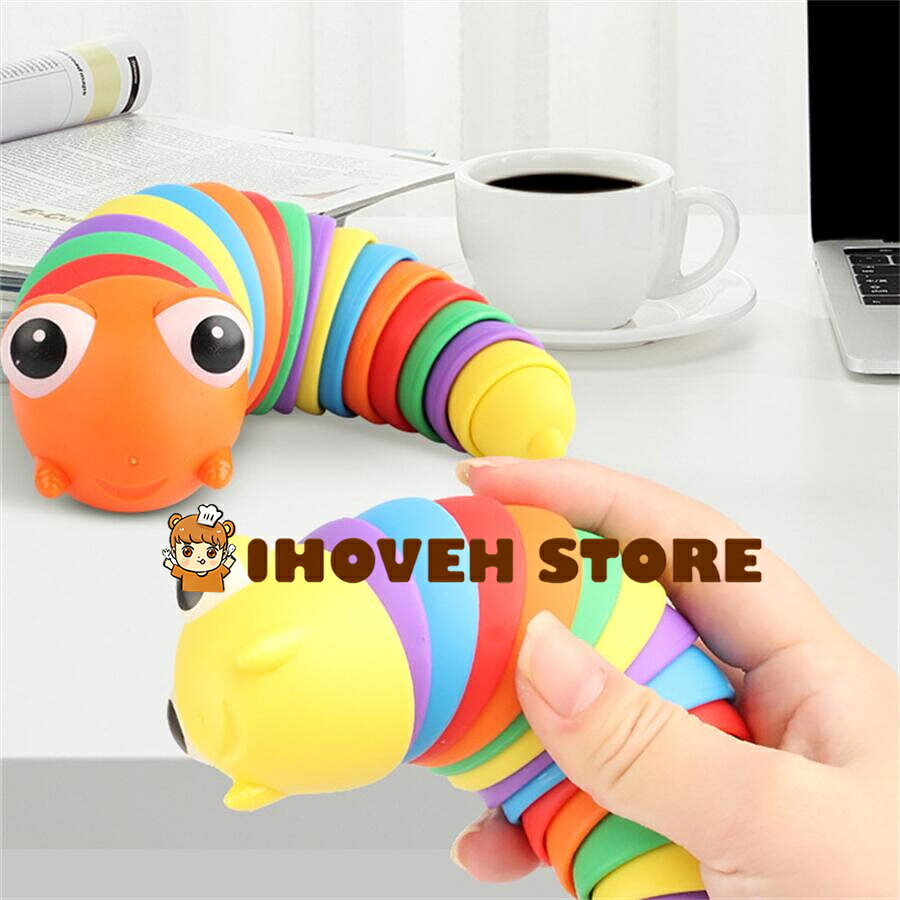 くねくねイモムシ 減圧グッズ 3個セット スクイーズ玩具 可愛い ストレス解消 プレゼント【海外通販】 ihoveninter-10000958 IHOVEN STORE サンプル画像2