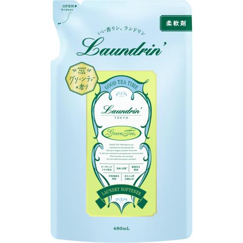 ランドリン 液体 柔軟剤 グリーンティーの香り 詰め替え 480ml ランドリン 液体 柔軟剤 グリーンティーの香り 詰め替え 480ml