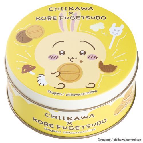 正規品 神戸 風月堂 ちいかわ ミニ ゴーフル お菓子 缶入り うさぎ 6枚入り (バニラ ストロベリー風味 チョコレート 3枚入×2袋)