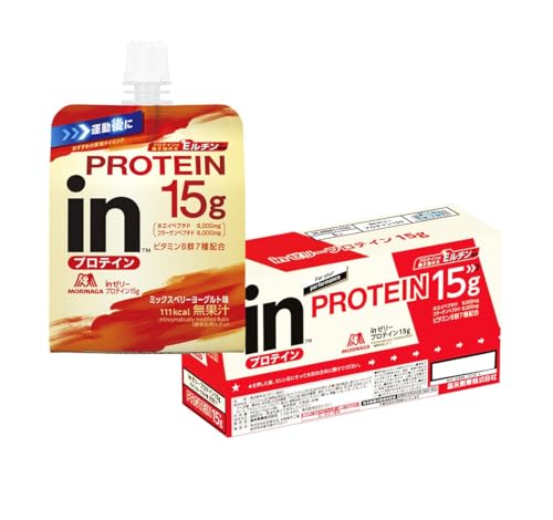 inゼリー プロテイン15g ミックスベリーヨーグルト味 (150g×6個) タンパク質15g 10秒チャージ 酵素処理ルチン Eルチン ビタミンB群7種 inゼリー プロテイン15g ミックスベリーヨーグルト味 (150g×6個) タンパク質15g 10秒チャージ 酵素処理ルチン Eルチン ビタミンB群7種