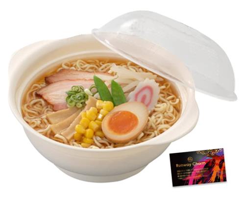 NEIGHBOR CLOWN レンジ de ラーメンメーカー ヌードルメーカー 電子レンジでラーメンが作れる 電子レンジ調理器具 調理用品 グリル鍋 日本製 RCステッカー付 necw-24061