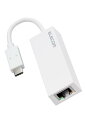 エレコム 有線LANアダプター USB-C 1Gbps ギガビットイーサネット USB3.2(Gen1) Windows Mac 対応 ホワイト EDC-GUC3V2-W