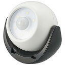 オーム(OHM) 電機 LEDセンサーライト 人感明暗センサー 乾電池式 屋外/屋内兼用 IPX5 100ルーメン 三脚/マグネット取り付け 防犯ライト NIT-BLA100JM-3W 06-5052