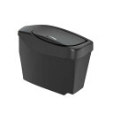 槌屋ヤック(Tsuchiya Yac) 車種専用品 トヨタ 80系 ハリアー 専用 サイドボックス ゴミ箱 4 gallons ブラック SY-HR13