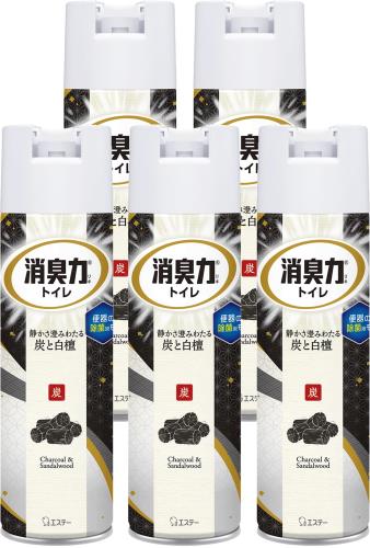 消臭力 [まとめ買い] トイレ用 スプレー 炭と白檀 365mL×5個 トイレ 消臭スプレー 消臭剤 消臭 芳香剤(4)