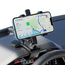 Miraitech HUD式車載ホルダー 360度回転 クリップ式 スマートフォンホルダー 適切な角度に調整できます 片手操作 厚いケース対応 安定性 取り付け簡単 iPhone/Huawei/Samsung/Sony/LGなど4.3-7.6インチ全機種対応 (新タイプ1個)