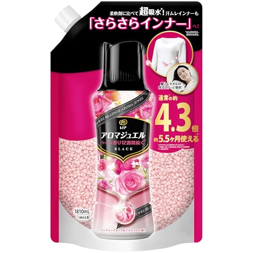 レノア ハピネス アロマジュエル 香り付け専用ビーズ アンティークローズ＆フローラル 詰め替え 1,810mL [大容量]