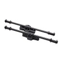 槌屋ヤック YAC VISOA U-A20 マルチサイドバーアシストグリップ左右一対だけで車内用バーの前後2本掛けができますブラック