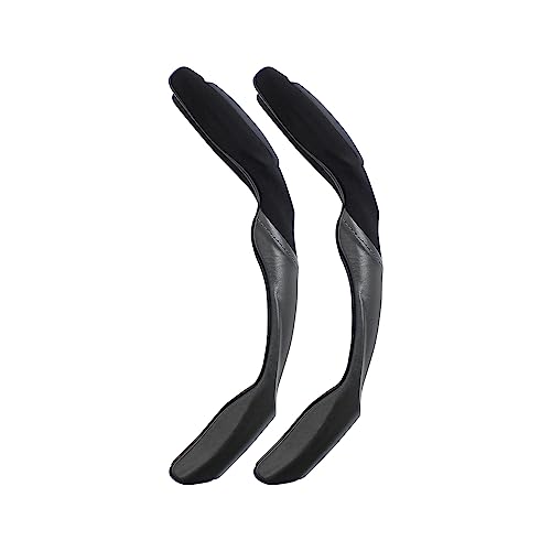 槌屋ヤック(Tsuchiya Yac) 車内用品 ハンドルカバー フィットグリップ スエードレザー BK ブラック KF-1