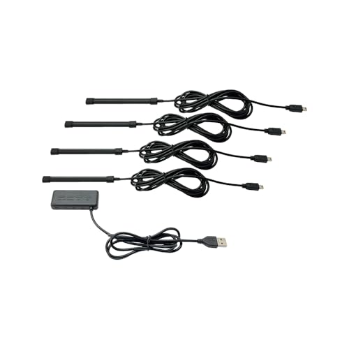 槌屋ヤック 車内用品 イルミネーション レインボーラインイルミ ショート 4本入り PF-416