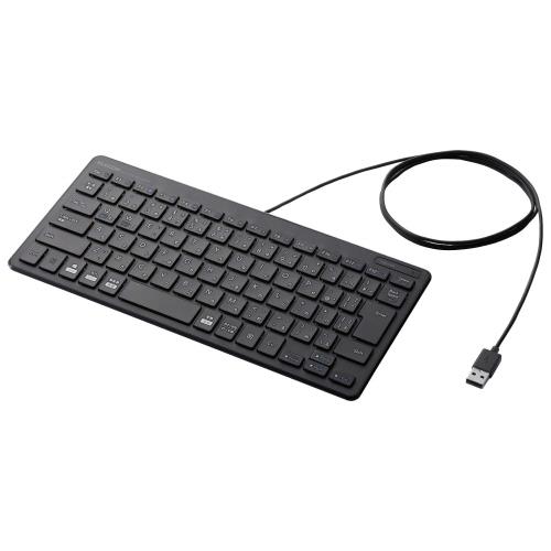 エレコム キーボード 有線 パンタグラフ ミニキーボード ブラック T...(2)