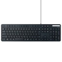 エレコム(ELECOM) 有線キーボード TK-FCM108KBK 薄...(2)